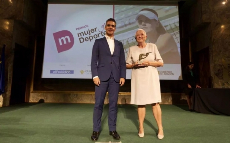 La atleta María Luisa Orobia es reconocida por su Trayectoria Deportiva