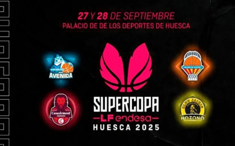 Huesca acogerá por primera vez la Supercopa LF Endesa con los cuatro grandes del baloncesto femenino
