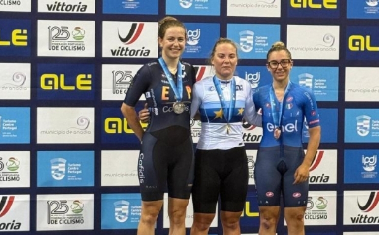 Isabella Escalera, subcampeona de Europa sub-23 de ciclismo en pista