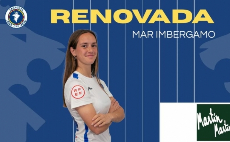 Mar Imbergamo renueva con el Zaragoza CFF tras una gran segunda vuelta