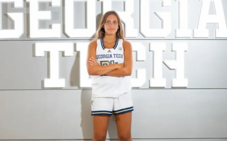 La aragonesa Leyre Urdiain ya viste el uniforme de Georgia Tech: 