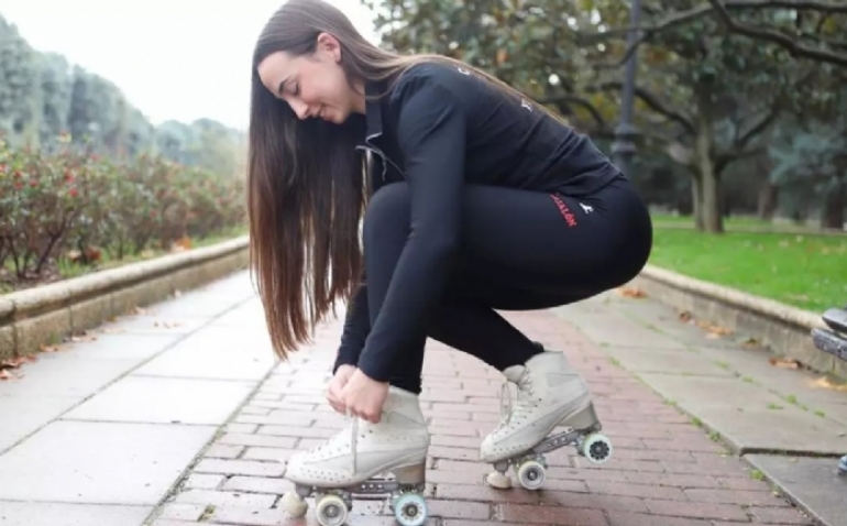 Naiara Tena, patinadora y entrenadora. 