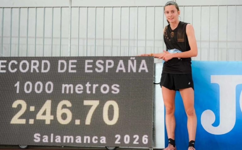 La prometedora aragonesa Carlota Gasión se proclama campeona de España sub-16 de 1.000 metros y bate el récord nacional