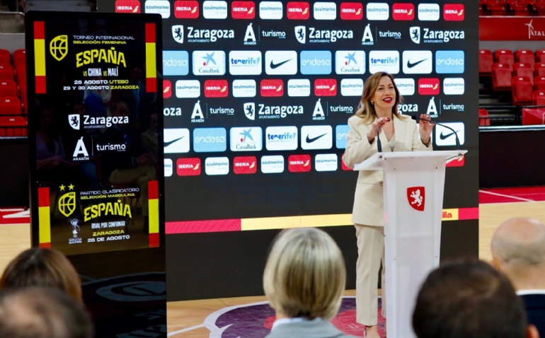 Las selecciones masculina y femenina de baloncesto jugarán en Zaragoza la última semana de agosto
