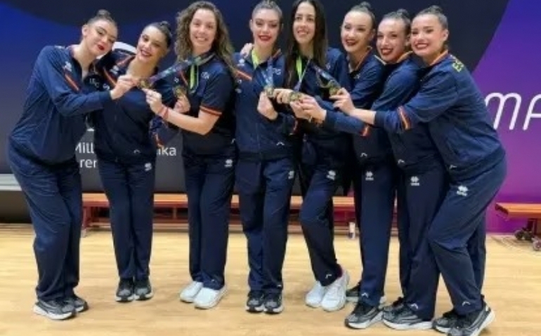 España, oro en el ejercicio mixto de la Copa del Mundo de Bakú