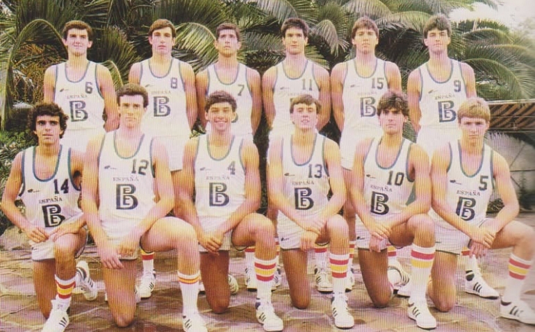 La selección española júnior de baloncesto de 1984 se reencuentra en Zaragoza