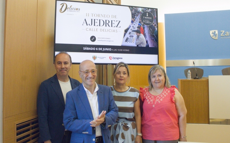 La calle Delicias celebrará el sábado 6 de junio su segundo torneo de ajedrez al aire libre, con 60 tableros y 120 jugadores La calle Delicias celebrará el sábado 6 de junio su segundo torneo de ajedrez al aire libre, con 60 tableros y 120 jugadores