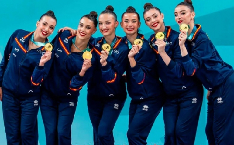 La España de Inés Bergua revalida el oro europeo en conjuntos