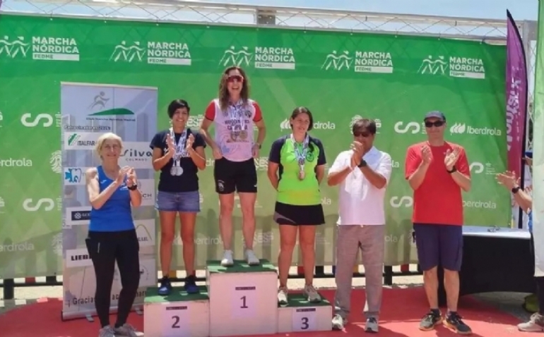 Noelia Bernad se cuelga el bronce en el Nacional de marcha nórdica