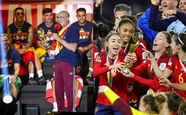 El Gobierno concede placa de Orden Mérito Civil a selecciones de futbol masculina y femenina 