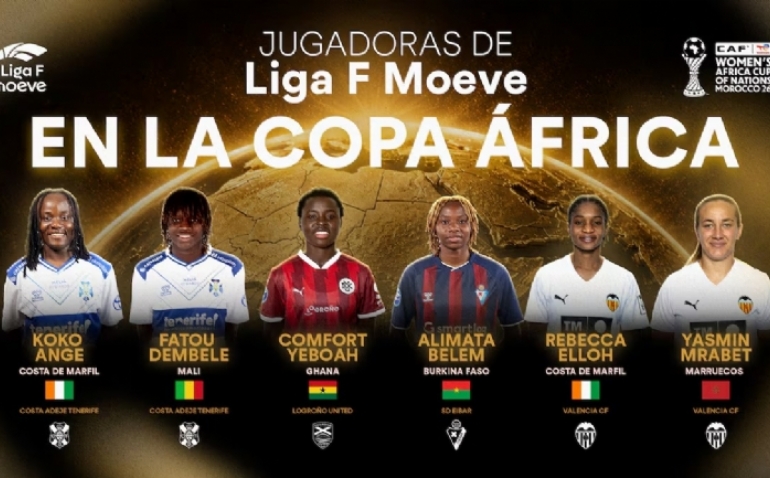 Seis jugadoras de la Liga F aspiran a alzar la Copa África