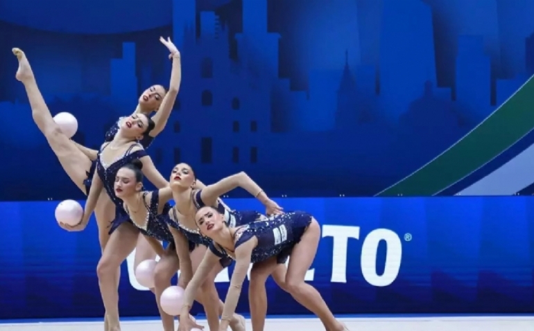 España, con la oscense Inés Bergua, se proclama campeona del mundo de gimnasia rítmica tras una histórica actuación