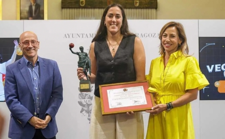 Vega Gimeno ya es embajadora de Zaragoza, Ciudad de Baloncesto: 