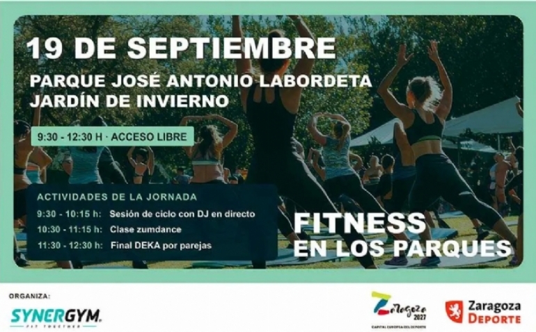 Fitness gratis en Zaragoza: el calendario completo de actividades en parques y plazas