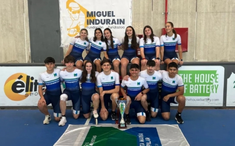Marianistas Zaragoza conquista el ascenso a Segunda División femenina de patinaje de velocidad