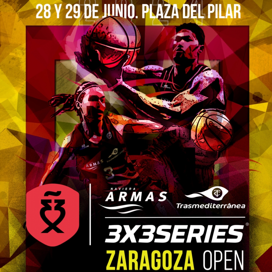 El mejor baloncesto 3x3 llega a la Plaza del Pilar este viernes 28 y sábado 29 de junio