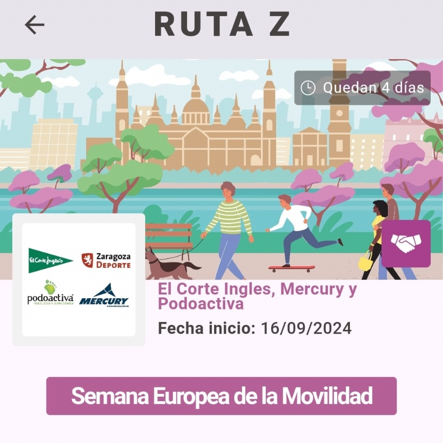 Nuevo Reto Ruta Z: Semana Europea de la Movilidad