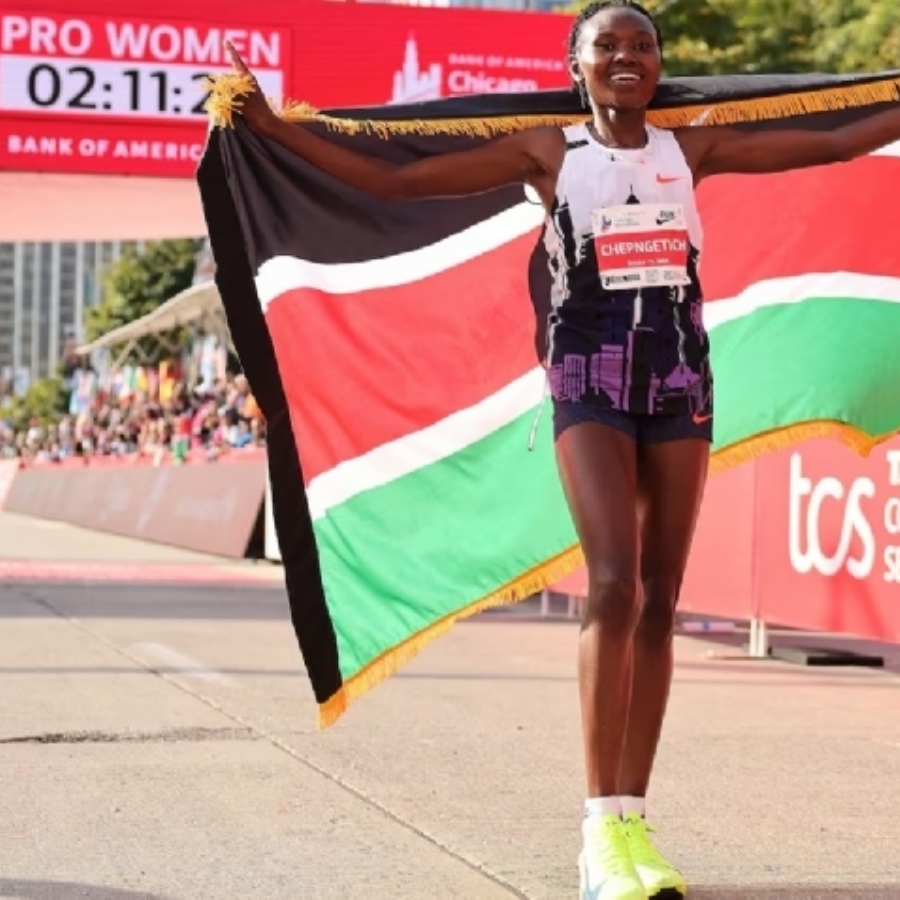 La keniana Ruth Chepngetich pulveriza en Chicago el récord del mundo de maratón: 2h 9m 56s