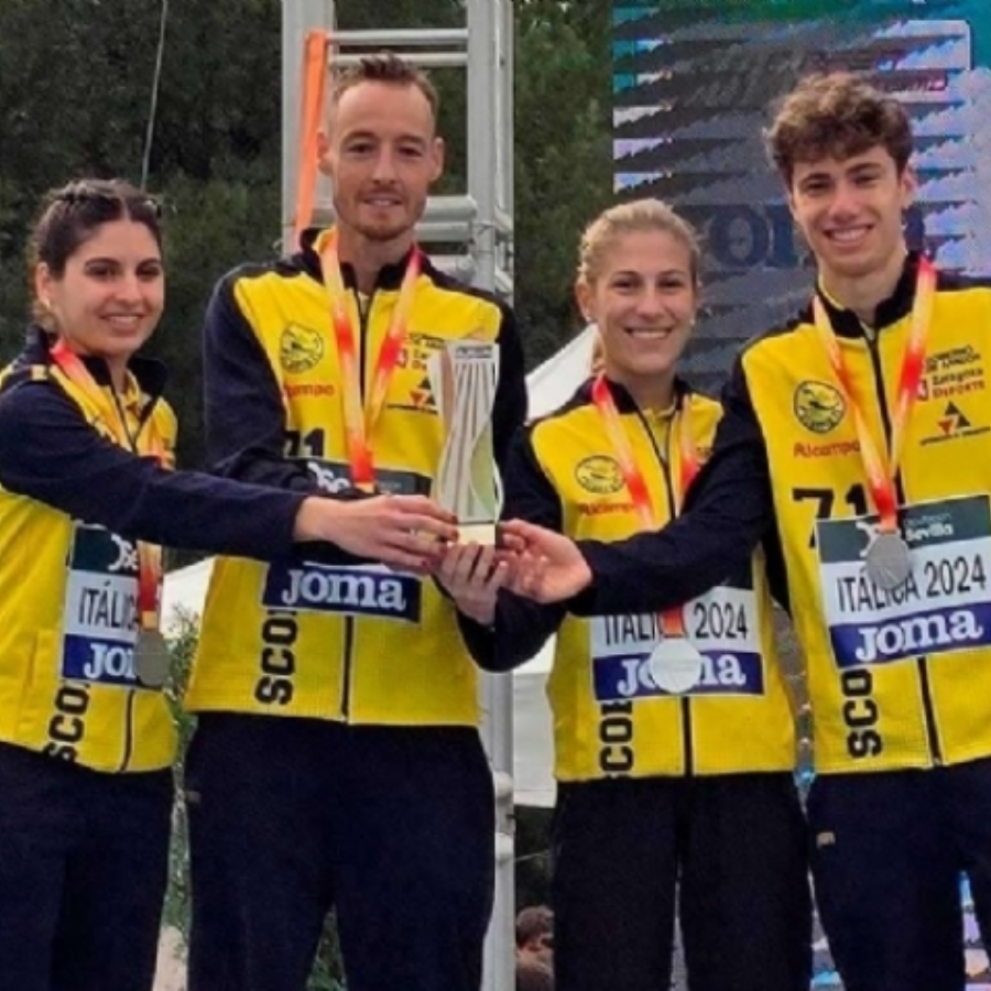 El Scorpio-71, subcampeón de España de cross en el relevo mixto