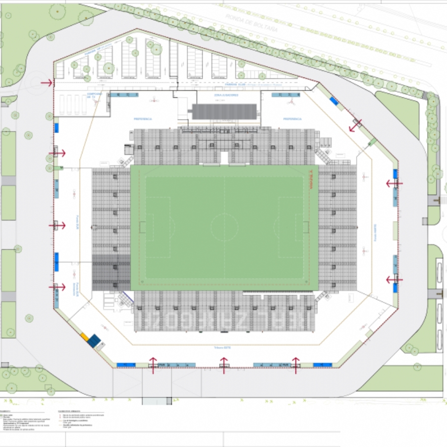 El pionero estadio modular tendrá cuatro graderíos independientes, 20.103 asientos y un área perimetral con servicios para el espectador