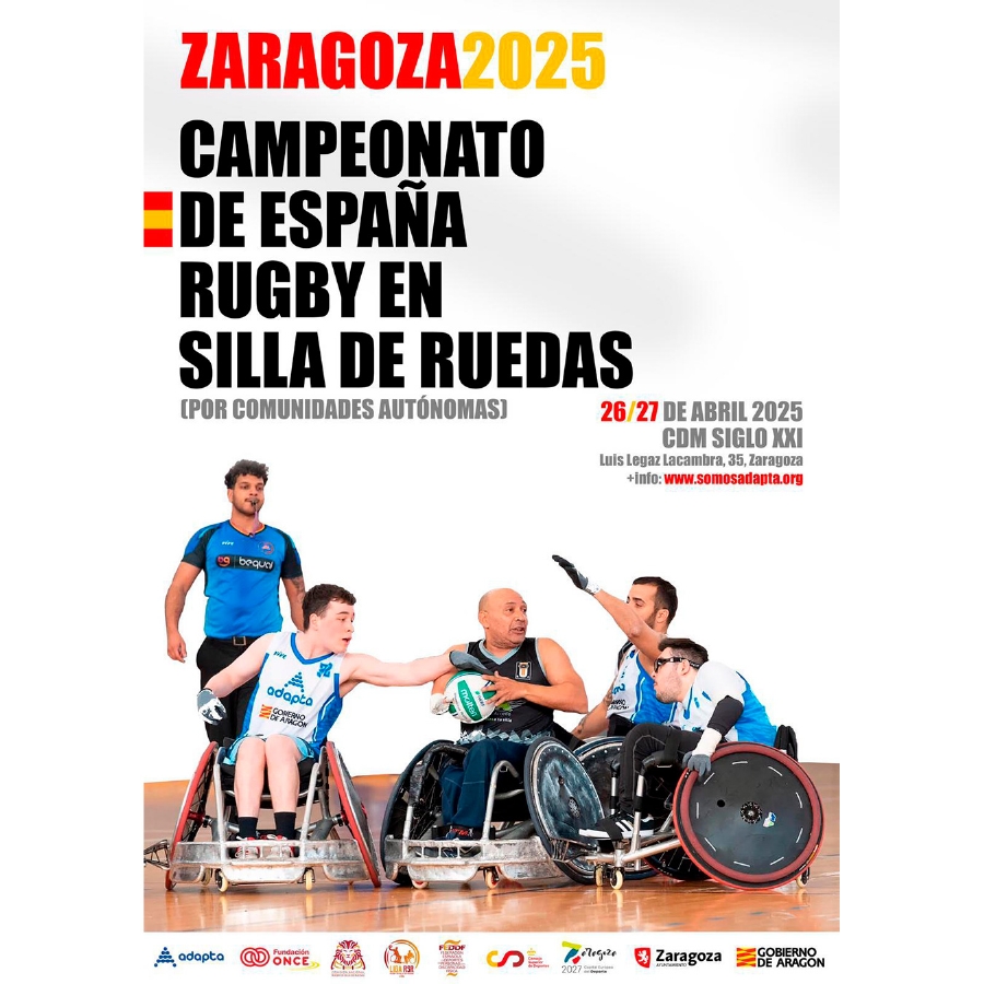 Zaragoza alberga el Campeonato de España de rugby en silla de ruedas