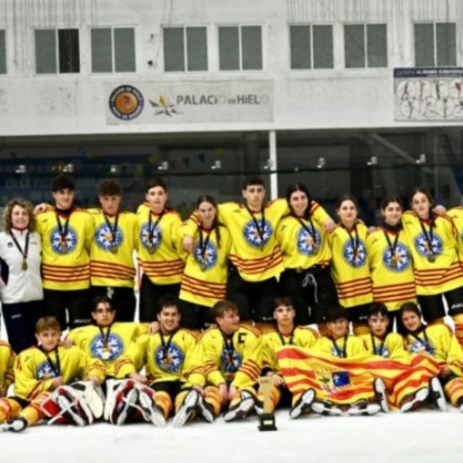 Aragón conquista el primer Campeonato de España de Autonomías de Hockey Hielo U16