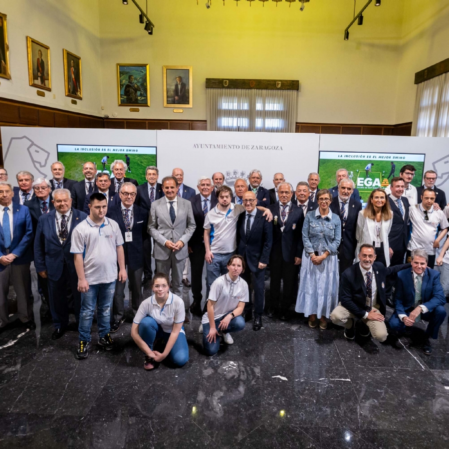 Todas las Federaciones de golf de España arropan en Zaragoza la presentación de la Escuela de Golf Adaptado Aragón