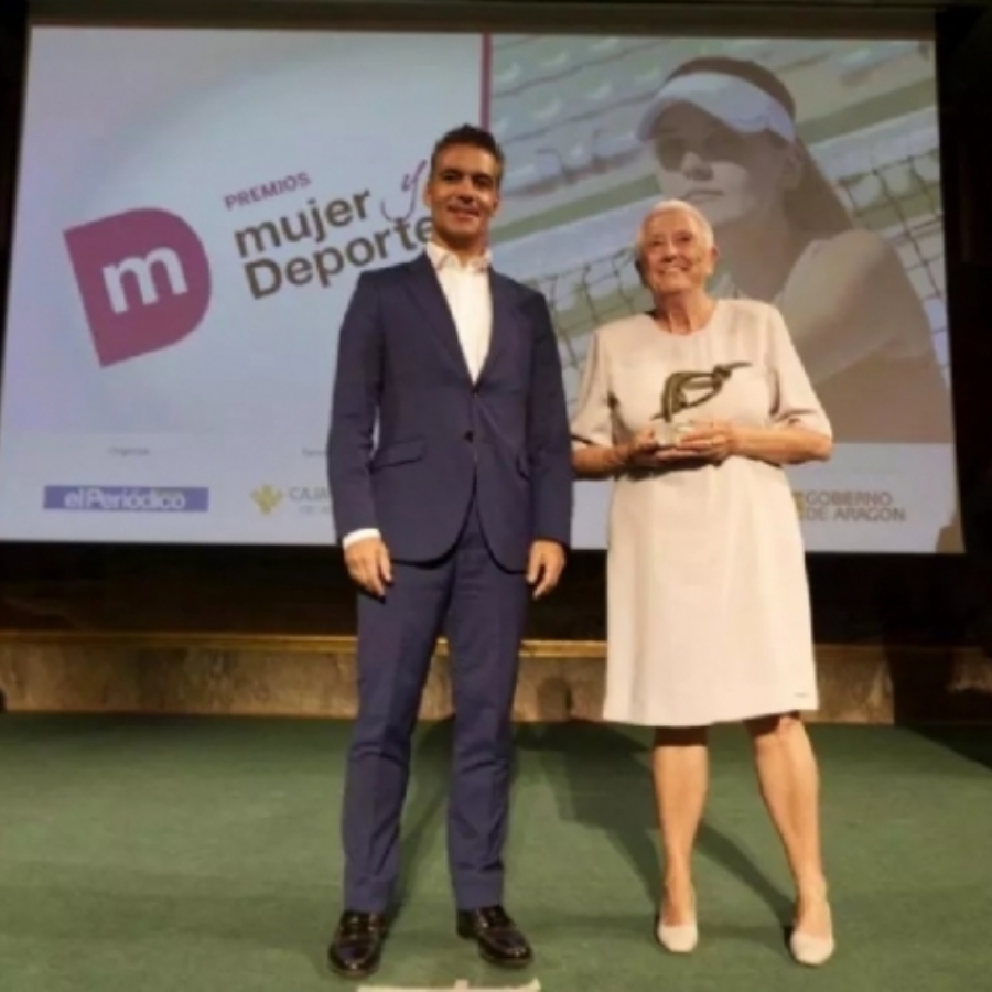 La atleta María Luisa Orobia es reconocida por su Trayectoria Deportiva