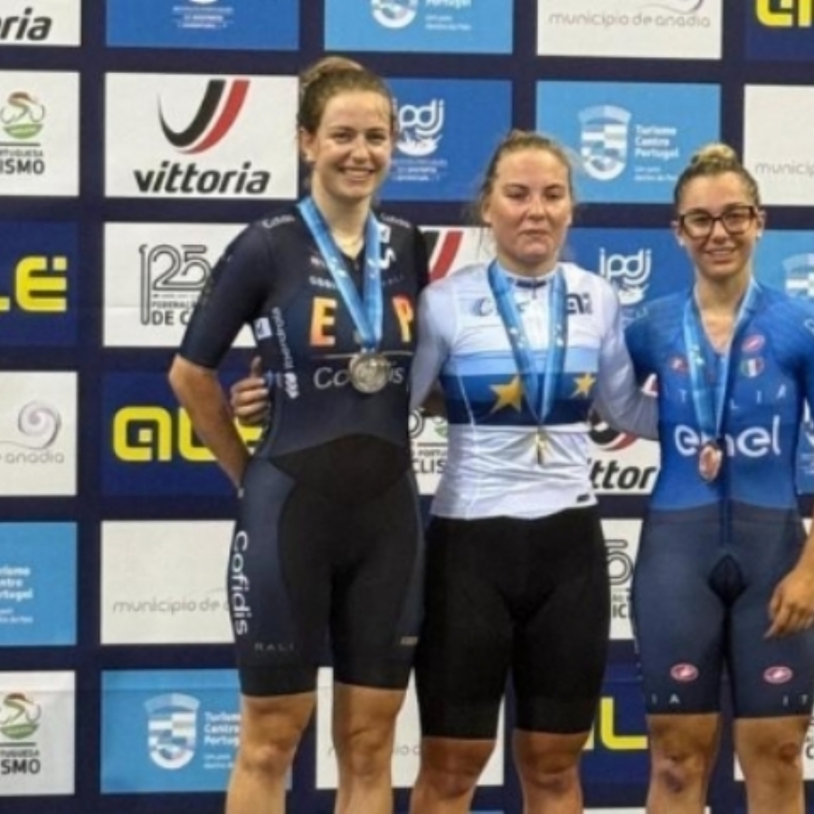 Isabella Escalera, subcampeona de Europa sub-23 de ciclismo en pista
