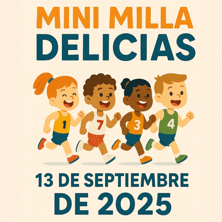 El atletismo infantil toma el testigo este sábado en la primera edición de la Mini Milla Delicias