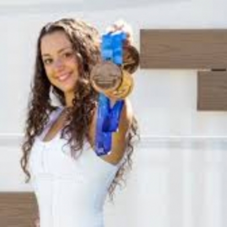 Sara Saldaña, nadadora artística: 