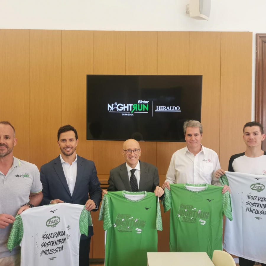 La carrera nocturna Binter NightRun Series recorrerá este sábado las riberas del Ebro y el casco histórico de Zaragoza