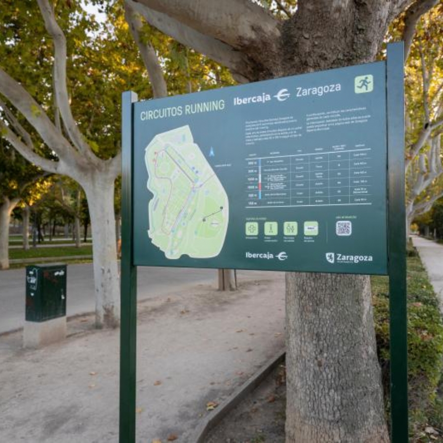 El Parque Grande José Antonio Labordeta estrena seis circuitos señalizados de running