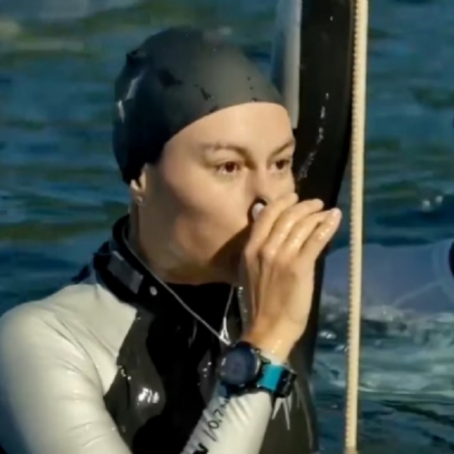 Octavo récord de profundidad de Kateryna Sadurska en 2 años