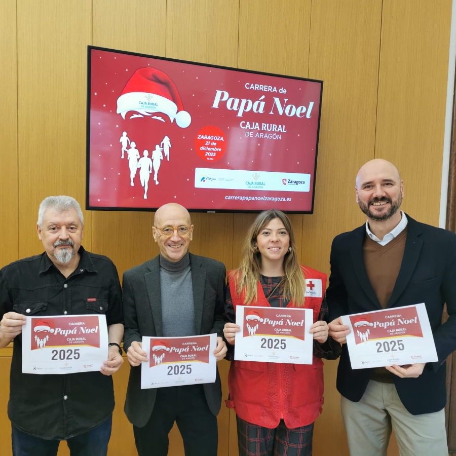 4.000 elfos y papás noel correrán el domingo 21 de diciembre por el centro de Zaragoza