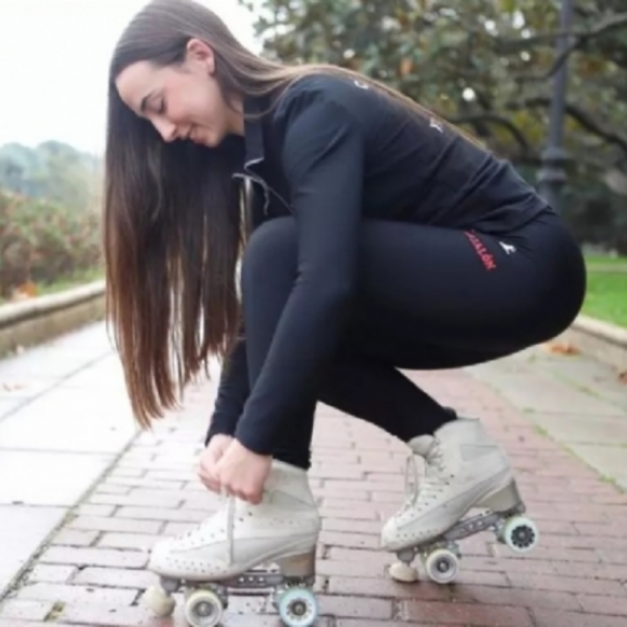 Naiara Tena, patinadora y entrenadora. 