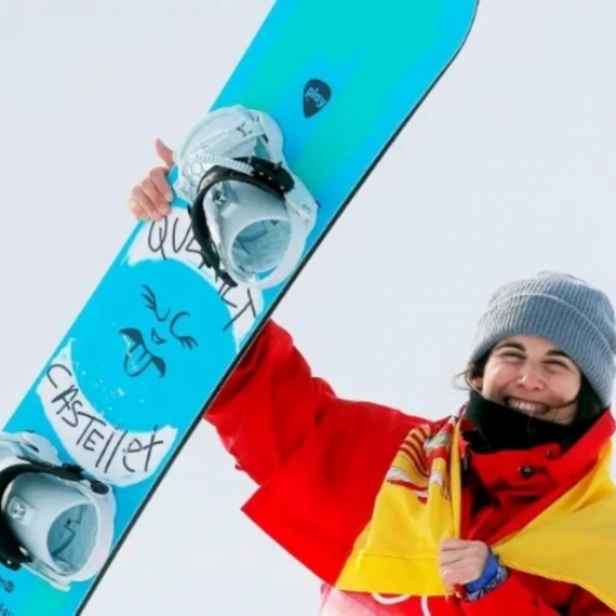 La snowboardista española Queralt Castellet: 
