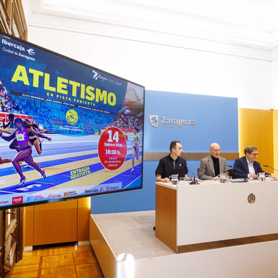 Atletas de alto nivel nacional e internacional se dan cita este sábado en el Trofeo Ibercaja Ciudad de Zaragoza en pista cubierta