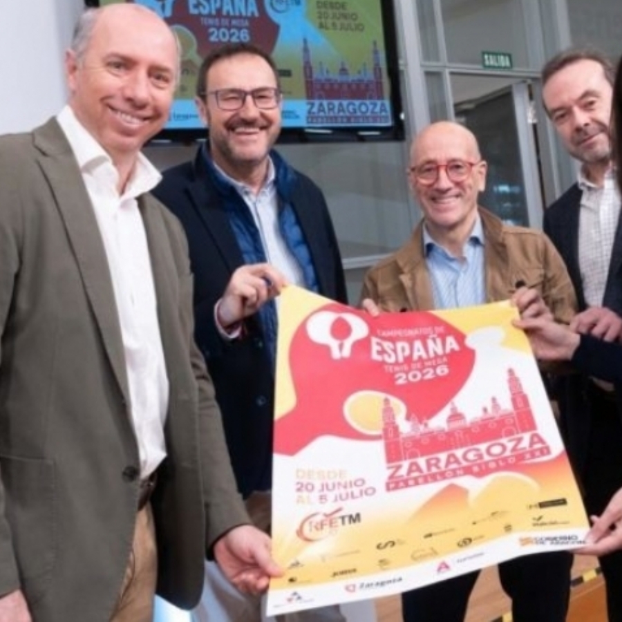Zaragoza será sede del Campeonato de España de Tenis de Mesa 2026