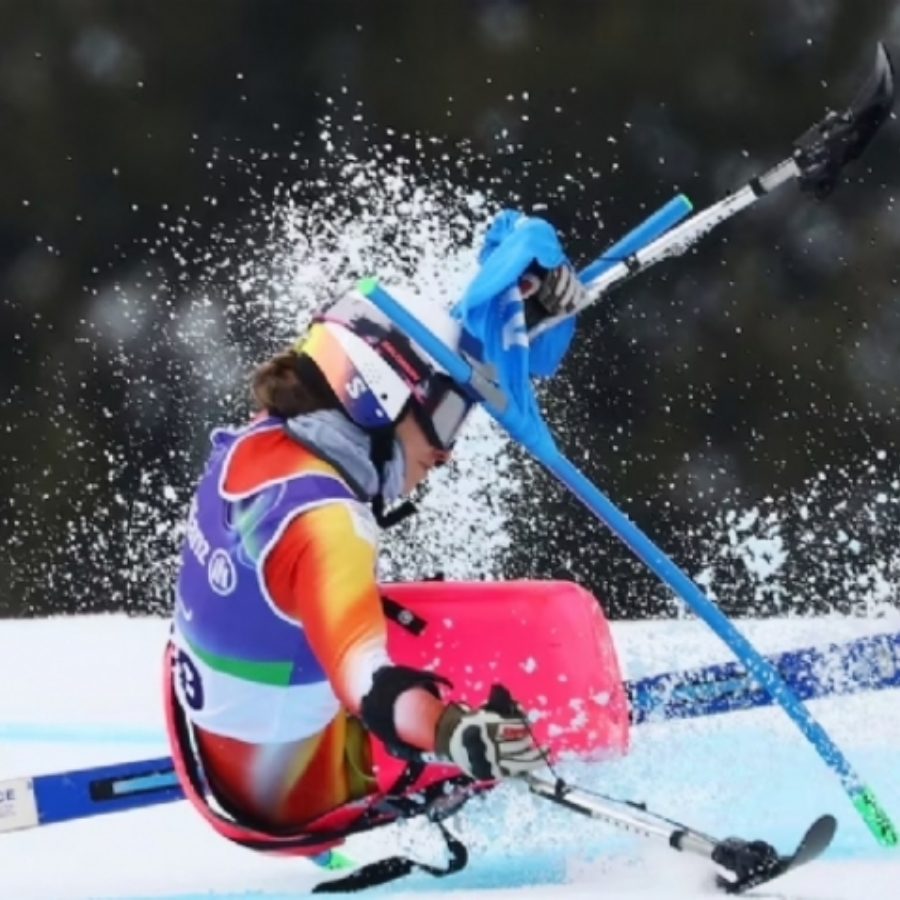 Audrey Pascual se cae en el eslalon gigante y la cuarta medalla deberá esperar
