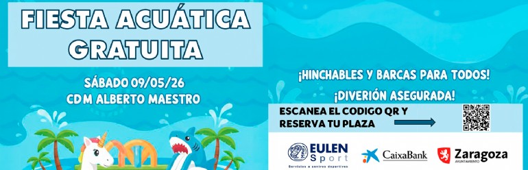 Fiesta acuática gratuita para niñ@s 2026