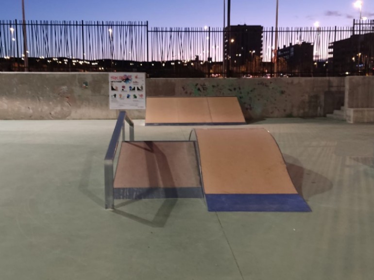 Nuevos módulos de skate en la Instalación Deportiva Elemental «Arcosur».