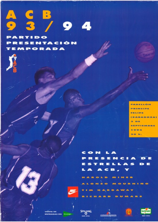 3 septiembre 1993 PRESENTACIÓN LIGA ACB 93-94