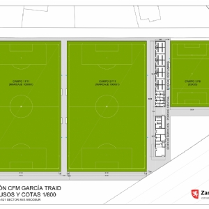 El Ayuntamiento acuerda con la dirección del CF Hernán Cortés el traslado a Distrito Sur de las instalaciones del CMF García Traid