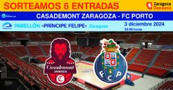 Sorteo de entradas para ver el Casademont Zaragoza - FC Porto [3 diciembre 2024]