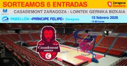 Sorteo de entradas para ver el Casademont Zaragoza - Lointek Gernika Bizkaia [15 febrero 2026]