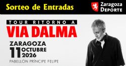 Sorteo de entradas para ver el concierto de Sergio Dalma en el Pabellón «Príncipe Felipe» [11 octubre 2026]