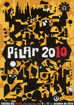 Cartel de las Fiestas del Pilar 2010