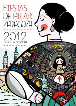 Cartel Fiestas del Pilar 2012